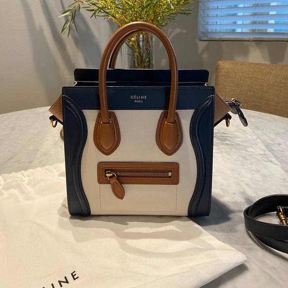 **SOLD** Céline | Multicolor Chalk Navy Calfskin - Picture 3 of 13